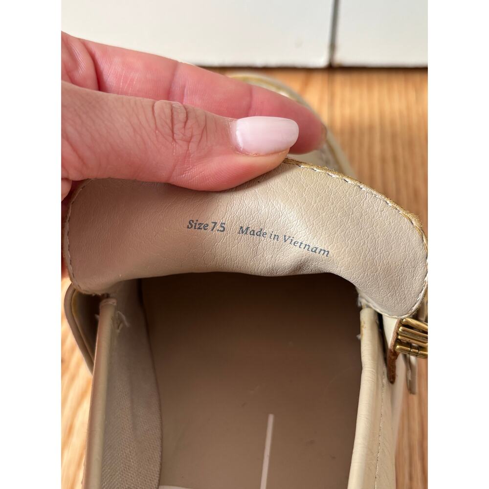 Dolce Vita Beige Platform Loafer Shoes Size 7.5 - Picture 9 of 9